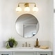 preview thumbnail 47 of 151, Modern Vanity Lights Dimmable Bathroom Light Fixtures with Glass Shade