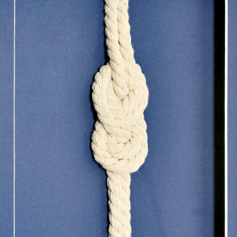 American Art Decor Naut Shore Framed Nautical Knots Vertical Wall Decor Set