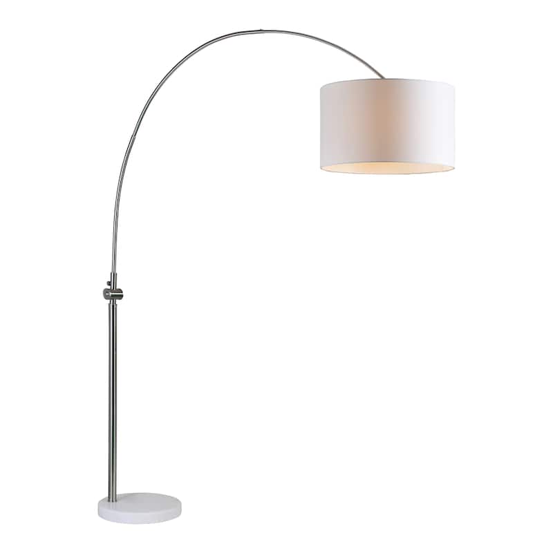 Renwil Cassell 82.5" Length Floor lamp, Nickel Plated - Nickel Plated
