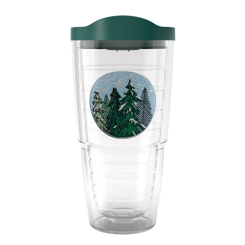 Tervis Spruced Up Christmas Holiday Made in USA Double Walled Insulated Travel Tumbler, Classic - 24oz
