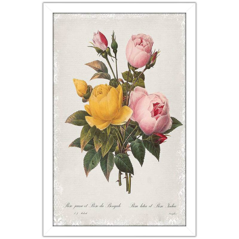 "Botanical Bouquet Roses" by Carol Robinson Print on Acrylic