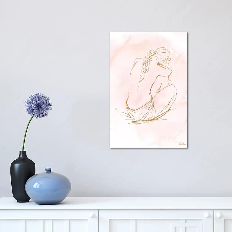 iCanvas "Nude On Pink I" by Patricia Pinto Canvas Print - 18x12x1.5