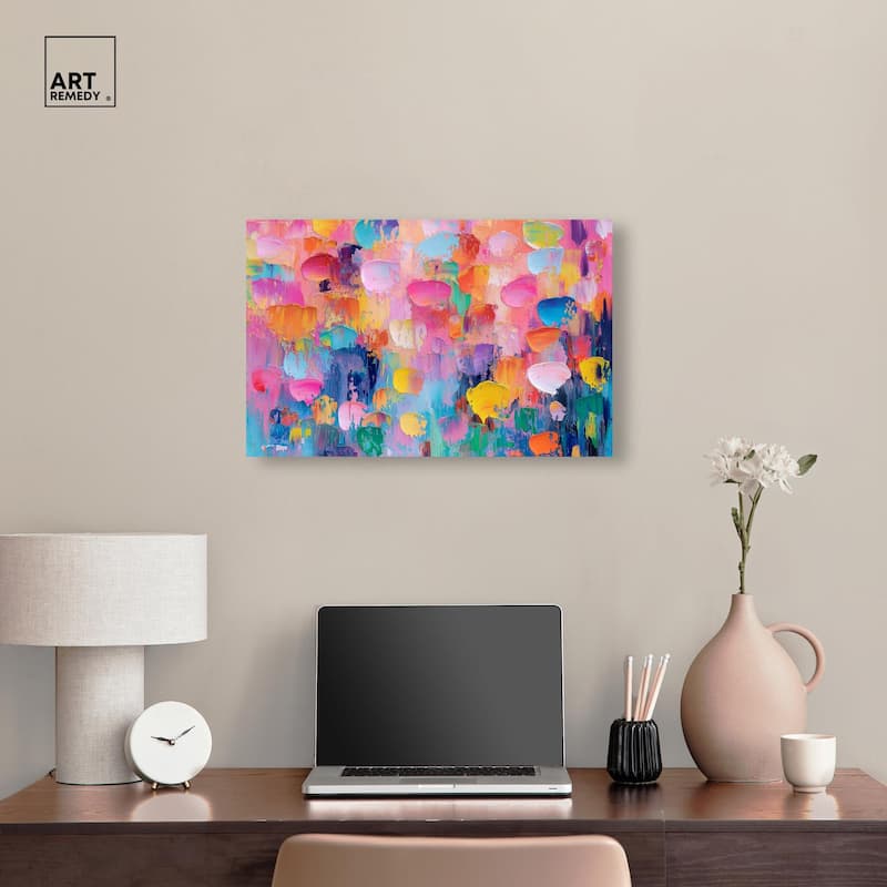 Jubilee of Colors Canvas by Art Remedy, Gallery Wrapped