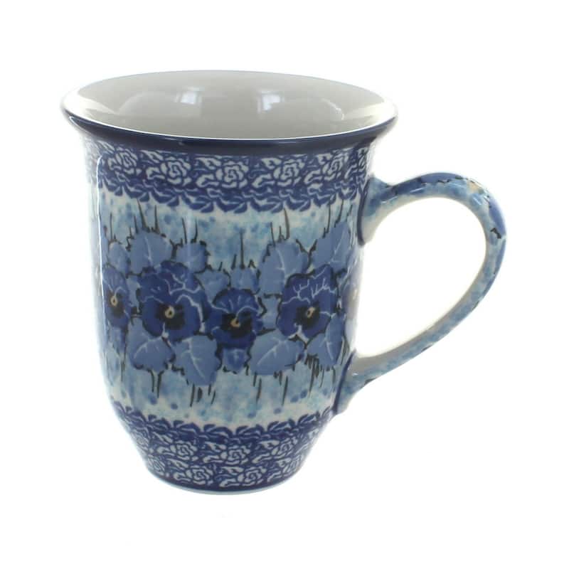 Blue Rose Polish Pottery 826 Ceramika Artystyczna Large Coffee Mug - Joanna