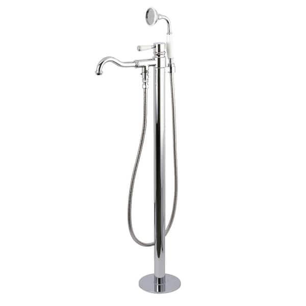 slide 2 of 15, Kingston Brass Paris Freestanding Tub Faucet with Hand Shower Polished Chrome