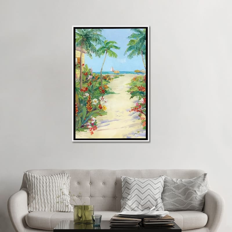 iCanvas "It's 5 o'clock Somewhere I" by Sally Swatland Framed Canvas Print