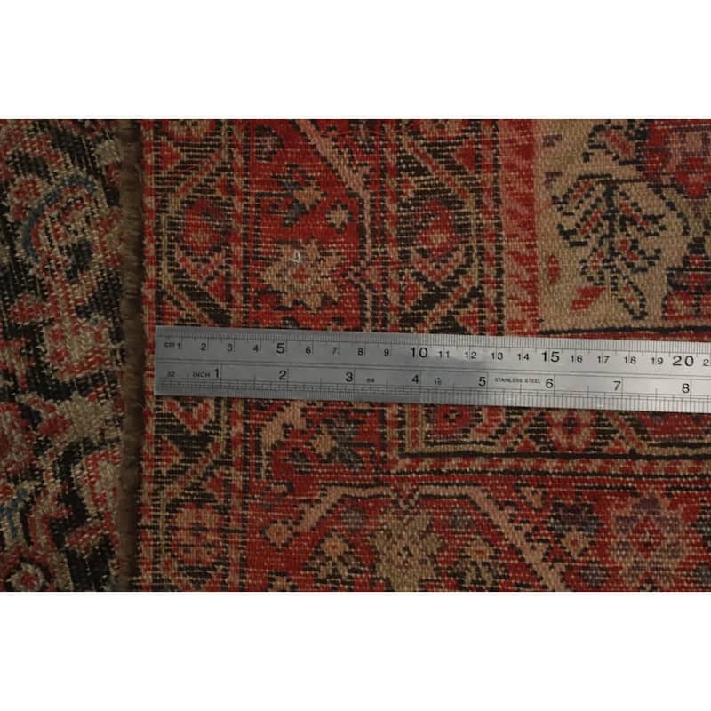 Hand Knotted Oriental 100% Wool Carpet Traditional All-Over Navy Blue & Blues Malayer Area Rug - 6' 5'' X 4' 5''