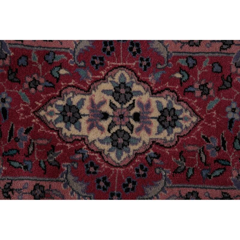 Black & Pink Tabriz Chinese Rug Hand-Knotted Wool Carpet - 6'0"x 9'0"