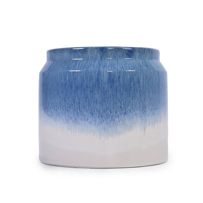 Elegant Ombre Glaze Non-Porous Ceramic Planters Pot for Aquatic Plants