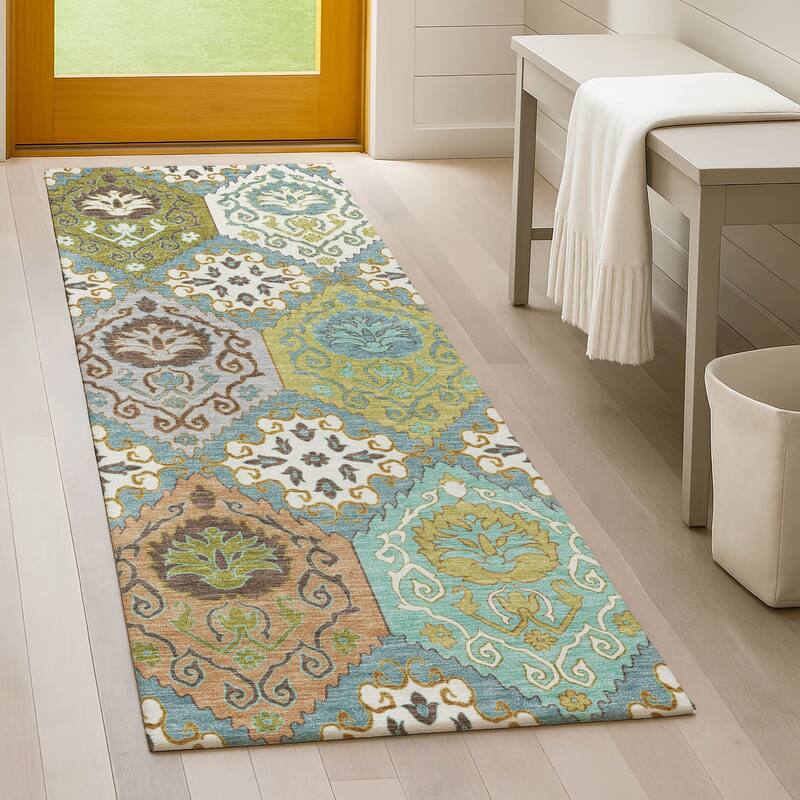 Machine Washable Indoor/ Outdoor Global Bayfield Chantille Rug