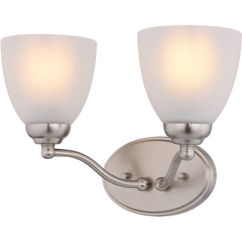 Vaxcel Lighting W0518 Bellwood 2 Light 14" Wide Vanity Light - Satin Nickel
