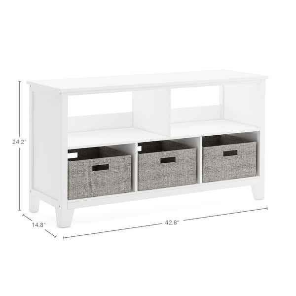 dimension image slide 0 of 3, Martha Stewart Living and Learning Collection Kids’ Low Bookcase