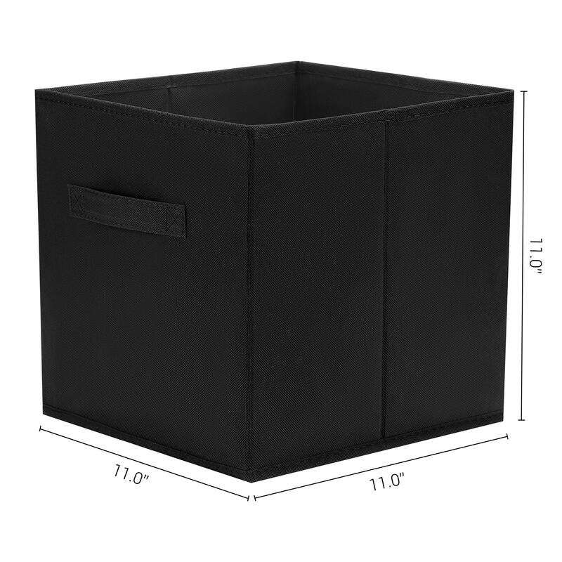 1 Pcs Collapsible Fabric Storage Cube Bin for Shelves Closet, 11 Inch Square Storage Basket for Organizing Clothes Books