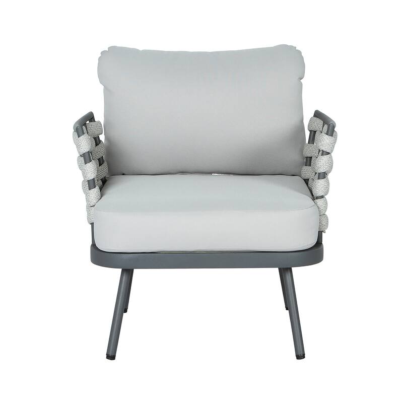 Christopher Knight Home - Langdon Patio Steel Club Chair（Set of 2）