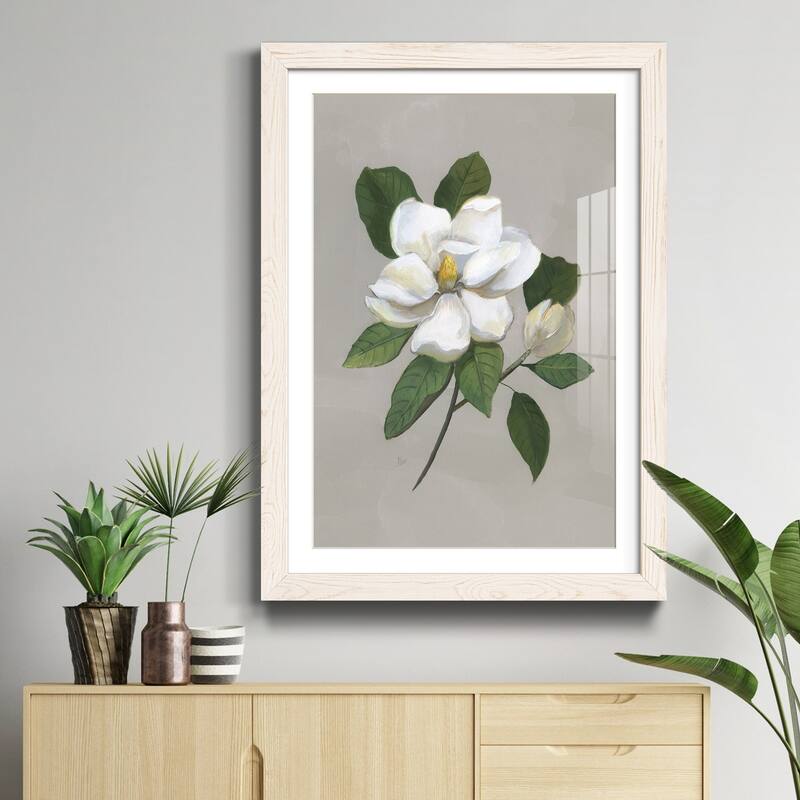 Botanical Magnolia-Premium Framed Print - Ready to Hang