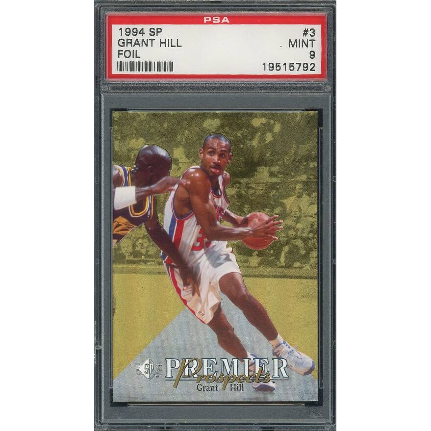 Grant Hill 1994 SP Upper Deck Foil Basketball Rookie Card RC #3 Graded PSA 9 MINT - 8'6" x 11'6"