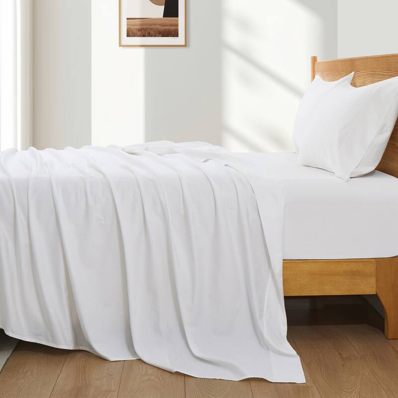Luxury 100% Viscose from Bamboo Sheet Set, Breathable, Moisture Wicking for Hot Sleepers