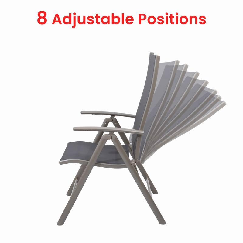 Outdoor Patio Cast Aluminum Swivel Bar Stools with Sunbrella Cushion