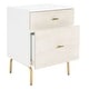 preview thumbnail 11 of 80, SAFAVIEH Genevieve 2-drawer Nightstand