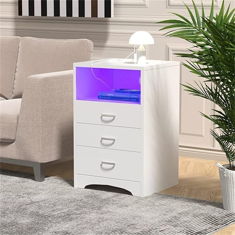 Nightstand with Charging Station
