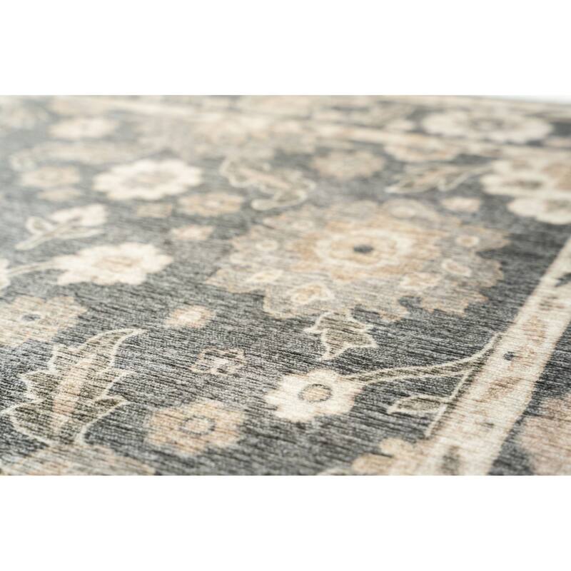 Smart Wash Ambient Glam Oriental Indoor Polyester Area Rug