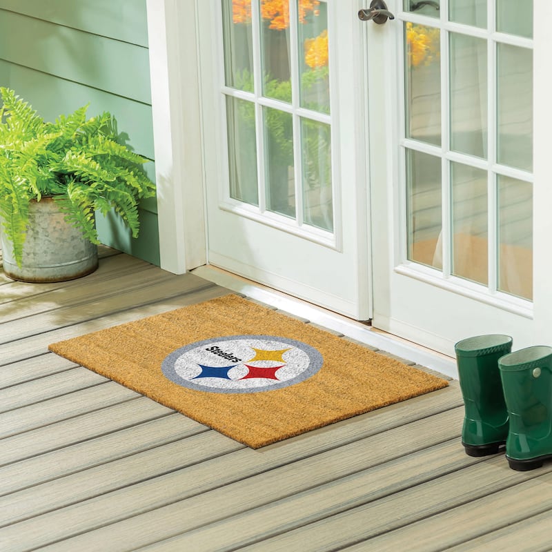 Pittsburgh Steelers Full Color Indoor/Outdoor Coir Mat