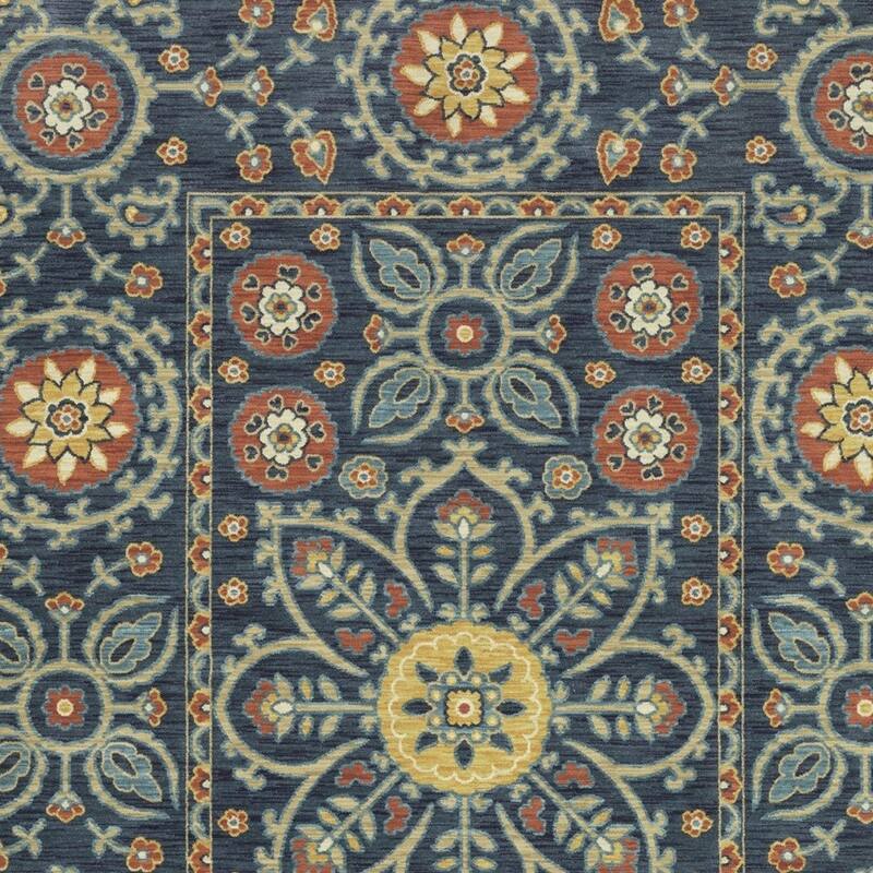 HomeRootsMedallion Traditional Runner Area Rug