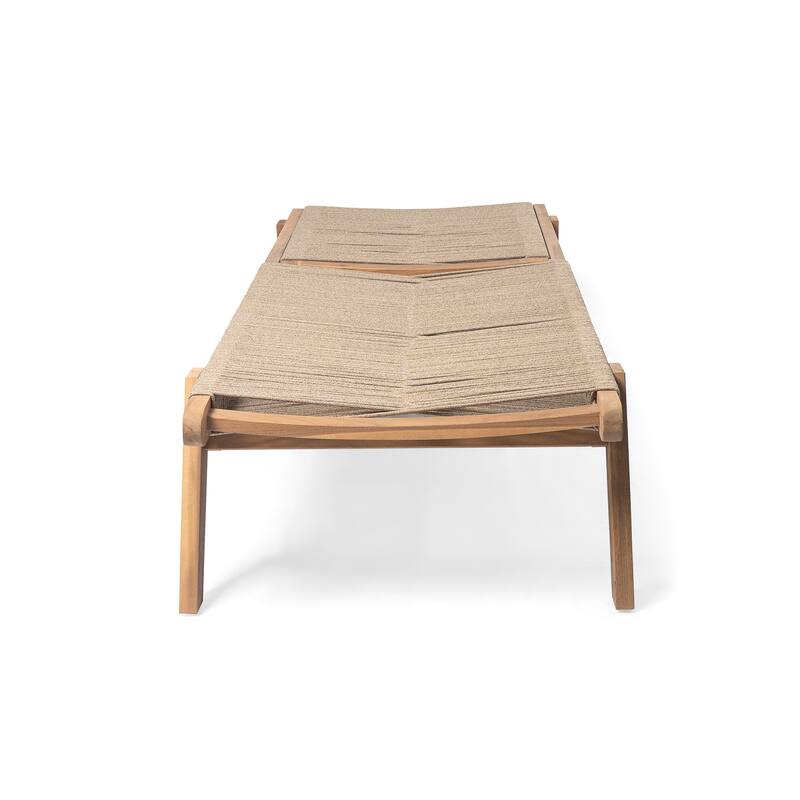 Christopher Knight Home - Nathan Outdoor Comfort Adjustable Acacia Chaise Lounge Set