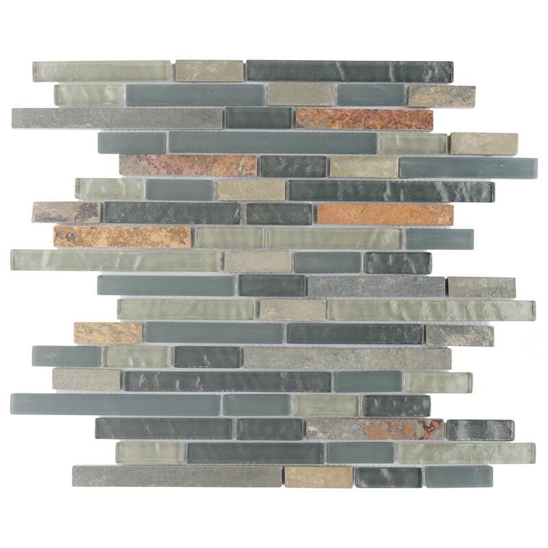 Merola Tile Tessera Piano Wisp 11-3/4" x 11-7/8" Glass Wall Tile