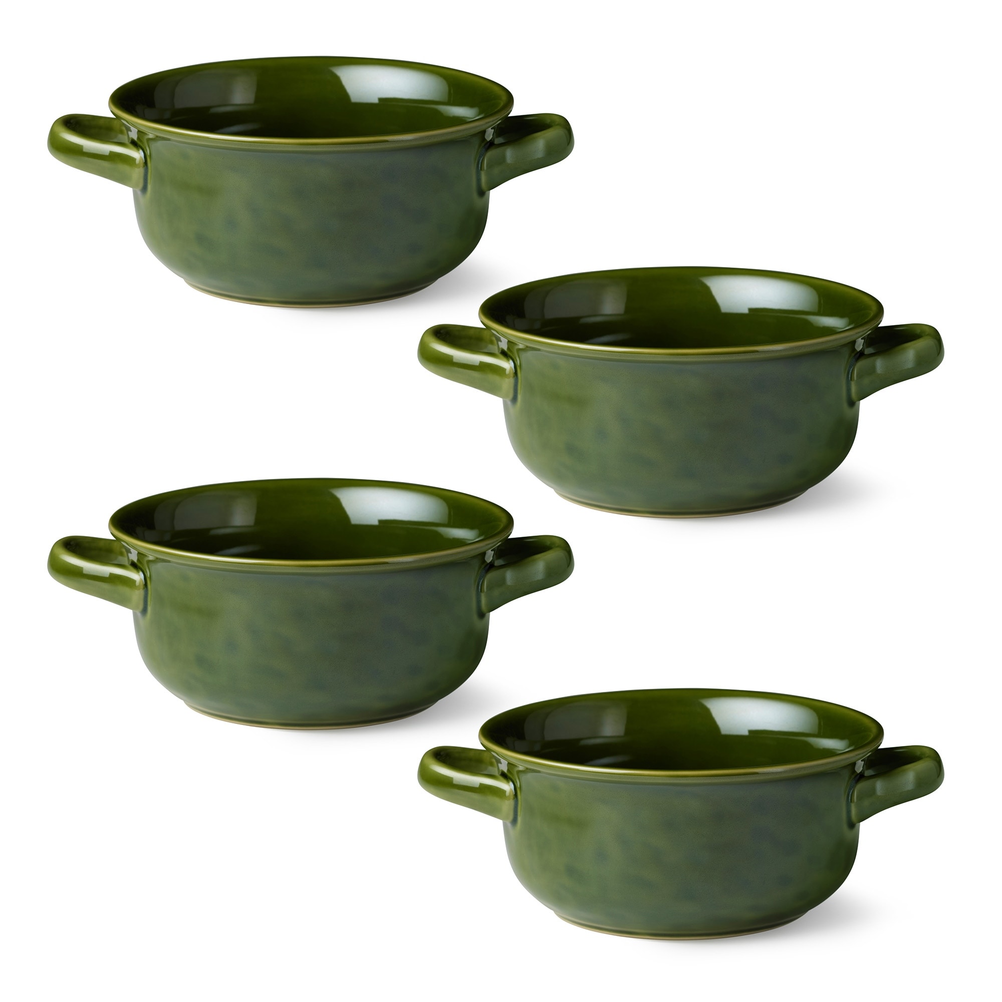 Certified International Verde Set of 4 Soup Crock - 8.25" L x 6.5" W x 3" H