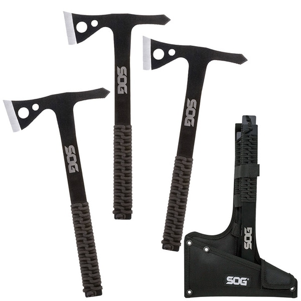 Sogm th1001-cp sog throwing hawks- 3 pack-stamped nylon sheath