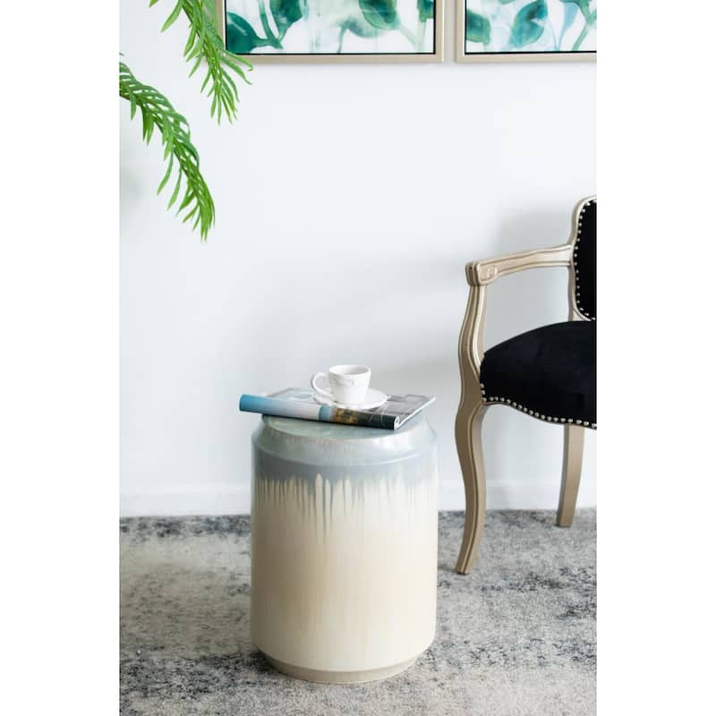 Round Florence Ceramic Garden Stool - 18"