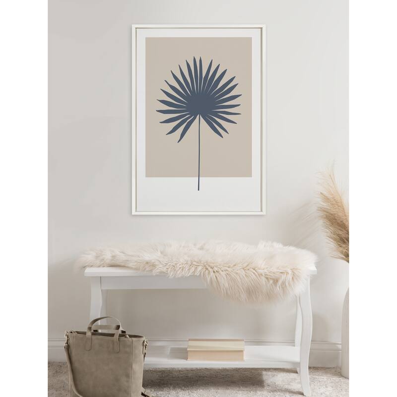 Kate and Laurel Tan and Blue Colorblock Canvas by Creative Bunch Studio