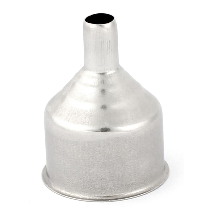 Stainless Steel Essential Oil Bottle Flask Transfer Mini Funnel 2pcs - Silver - 2" x 1.5"(H*Max.D)