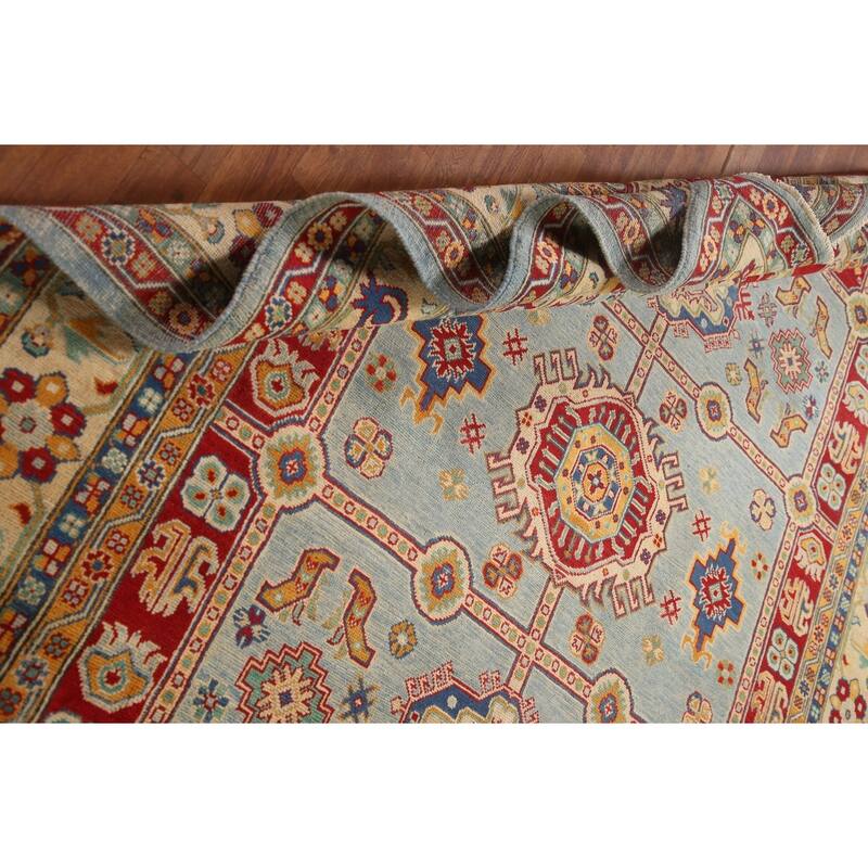 Kazak Oriental Area Rug Handmade Bedroom Wool Carpet - 6'9" x 9'9"