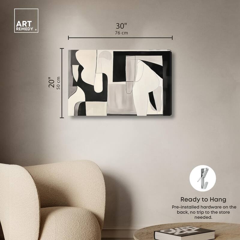 Shadow Play I Canvas by Art Remedy, Gallery Wrapped