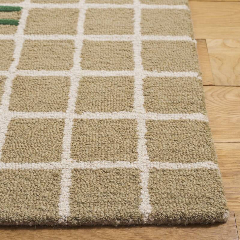 SAFAVIEH Handmade Genre Roos Mid-Century Modern Wool Rug