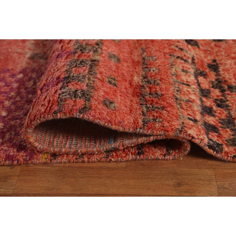 Moroccan Oriental Large Area Rug Handmade Wool Carpet - 11'4"x 19'5"