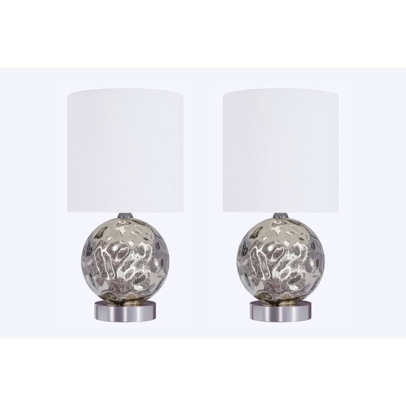 Globe 14.5" Glass Table Lamp (Set of 2)