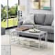 Option White Faux Marble/Chrome