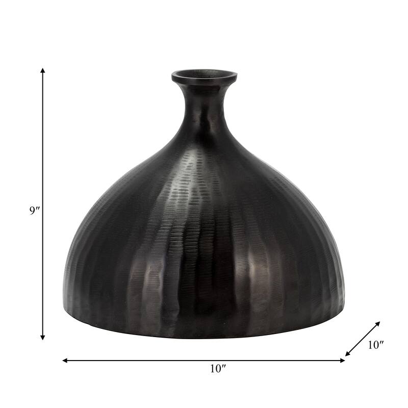Sagebrook Home Metal Bulbous Vase