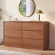 preview thumbnail 19 of 18, Bedroom Sets with 55.2" Wide 6 Dresser 45.3" Tall Chest of Drawers Charging Station Nightstand Set of 2