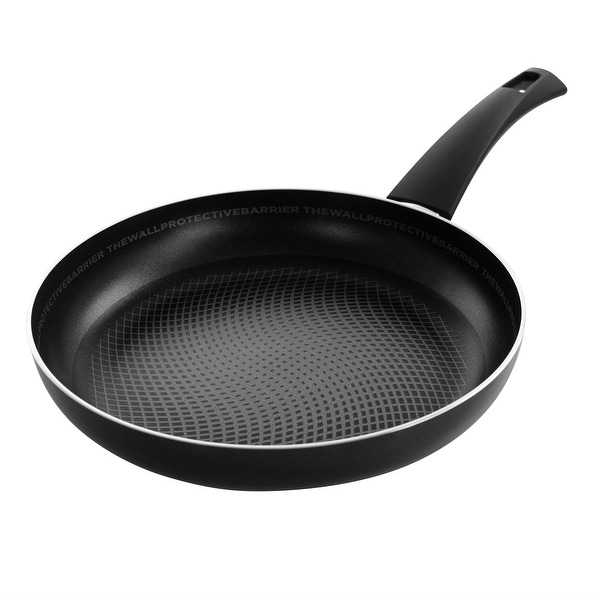 Gibson Home Piletti 10 Inch Aluminum Frying Pan in Black and Gray. Opens flyout.