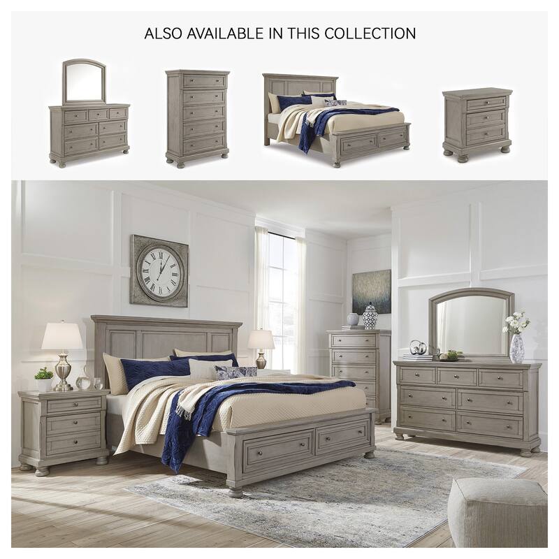 Signature Design by Ashley Canterbury Burnished Grey Five Drawer Chest