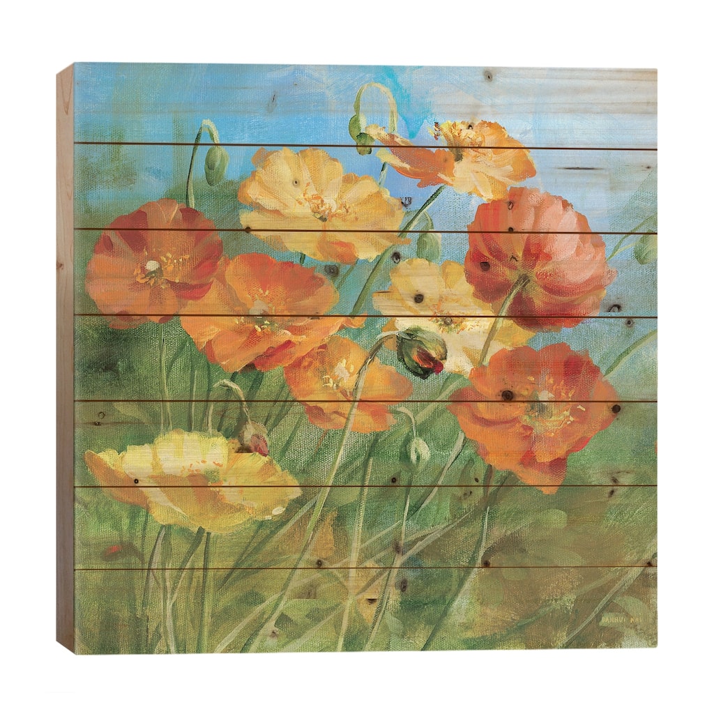 Summer Field IV Print On Wood by Danhui Nai - Multi-Color