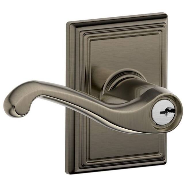 Schlage Flair Single Cylinder Keyed Entry Door Lever Set with