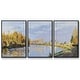 The Seine near Bougival, 1872 - Multi Piece Framed Canvas - Bed Bath ...