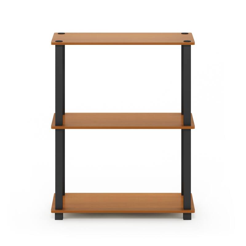 Furinno Turn-S-Tube 3-Tier Compact Multipurpose Shelf Display Rack with Square Tube