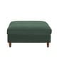 preview thumbnail 25 of 51, Modern Square Corduroy Upholstered Ottoman With Wood Leg