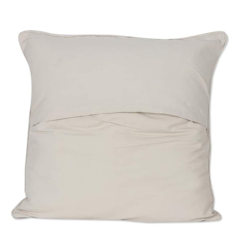Novica Handmade First Snow Viscose Cushion Covers (Pair)